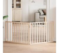 vidaXL Cancello per Cani Pieghevole 2 Pannelli 160 cm Legno di Pioppo