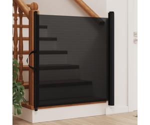 vidaXL Cancelletto Retrattile per Animali Domestici Nero 102,5x125 cm