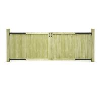 VIDAXL - Cancelli da Giardino 2 pz in Legno di Pino Impregnato 300x100cm