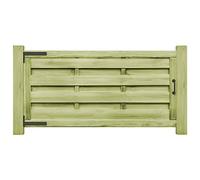 vidaXL 2X Legno Pino Cancello per Steccato 300x75 cm Verde Cancelletto Recinto