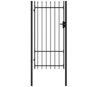 AX Cancello Ingresso 1x2.5m Sicurezza Pali Giardino Terrazza Patio Nuovo 145746