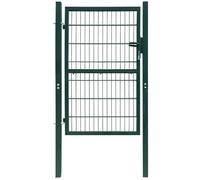 vidaXL Cancello Cancelletto staccionata 2D Porta (Singolo) Verde 106 x 230 cm