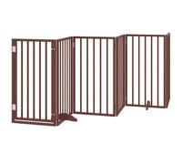 vidaXL Cancello Cani Porta Pieghevole Marrone 12 Pannelli 600cm Pioppo