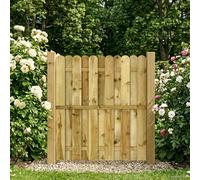 vidaXL Tuinpoort 100 x 125 cm Massief grenenhout Groen