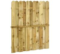 vidaXL Cancello da giardino 100 x 125 cm Legno Massello di Pino Verde
