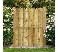 vidaXL Tuinpoort 100 x 150 cm Massief grenenhout Groen