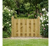 vidaXL Cancello da giardino 100 x 75 cm Legno Massello di Pino Verde