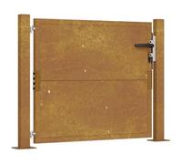 vidaXL Cancello da Giardino 105x105 cm in Acciaio Corten, cancello, cancello in Acciaio, cancello da Esterno, cancello di Sicurezza