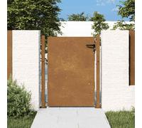 vidaXL Cancello da Giardino 105x130 cm in Acciaio Corten