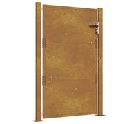 vidaXL Cancello da Giardino 100x125 cm in Acciaio Corten