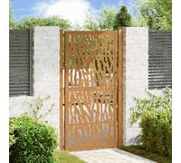 vidaXL Cancello da giardino 100x175 cm con design a traccia