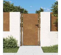 vidaXL Cancello da giardino anteriore 105x205 cm in acciaio Corten con serratura