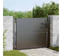 vidaXL Cancello da giardino 110 x 105 cm Nero Bloccabile