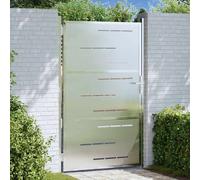 vidaXL Cancello da Giardino Argento 100 x 150 cm Acciaio Inossidabile, Giardino e terrazza, Rettangolare, Moderno, Design ecologici per spazi Esterni contemporanei, Layout stilosi Ti aspettano