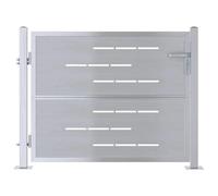 vidaXL Cancello da Giardino Argento 100 x 75 cm Acciaio Inossidabile, Giardino e terrazza, Rettangolare, Moderno, Idee per Uno Spazio Esterno Bello, Idee di Paesaggio, Aree Relax