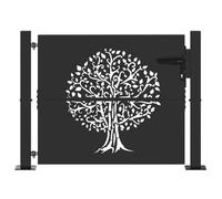 vidaXL Barriera da giardino ingresso porta esterna patio blocco limite recinzione sicurezza domestica