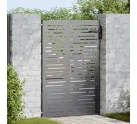 vidaXL Cancello da giardino con blocco Nero 85 x 125 cm