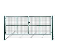 vidaXL Cancello a Rete per Giardino 415 x 200 cm / 400 x 150 cm
