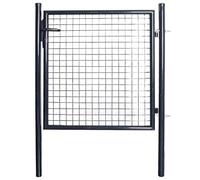 VIDAXL - Cancello Per Giardino In Acciaio Zincato 85,5x100cm Grigio