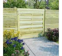 vidaXL Cancello per Steccato 100x100cm Verde Recinzione Giardino Recinto Steccato Cancello del Giardino Recinto per Esterni Legno di Pino