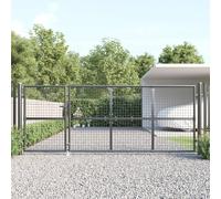 vidaXL Cancello da Giardino Rete Antracite 350x175 cm Acciaio Zincato, cancello da Giardino in Rete, cancello, cancello Anteriore, cancello da Esterno