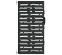 vidaXL Cancello da Giardino - Un Bel Modo per Tenere al Sicuro Il Tuo Spazio. È Resistente al maltempo, Non arrugginisce e Non perde Colore.