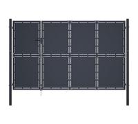 VIDAXL - Cancello Di Recinzione In Acciaio 350x150 Cm Antracite