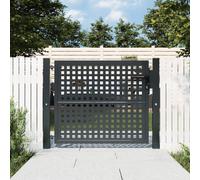 VidaXL Cancello Giardino Antracite 105x125 cm in Acciaio