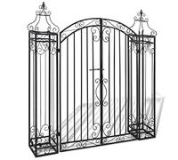 vidaXL Cancello Ornamentale da Giardino Ferro Battuto 122x20,5x134 cm