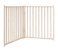 vidaXL Cancello per Cani Pieghevole 2 Pannelli 160 cm Massello Abete, cancello per animali domestici, cancello per cani, cancello per cuccioli per scale