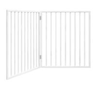 vidaXL Cancello per Cani Pieghevole 2 Pannelli Bianco 160 cm Pioppo