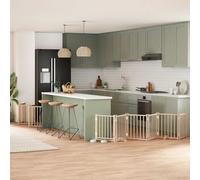 vidaXL Cancello per Cani Porta Pieghevole 12 Pannelli 300 cm in Pioppo