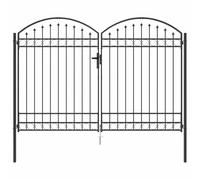 vidaXL Cancello per giardino - Barriera per cortile, divisore per l'ingresso, stile classico e tradizionale, per privacy e sicurezza