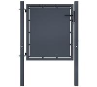 VIDAXL - Cancello Per Giardino In Acciaio 100x100cm Antracite