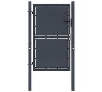 VIDAXL - Cancello Per Giardino In Acciaio 100x150 Cm Antracite