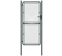VIDAXL - Cancello Per Giardino In Acciaio 100x200 Cm Verde