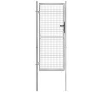 VIDAXL - Cancello per Giardino in Acciaio Zincato 105x250cm Argento