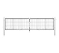 VIDAXL - Cancello Per Giardino In Acciaio Zincato 415x125 Cm Argento