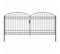 vidaXL Cancello per recinto - Barriera da giardino, Divisore esterno per l'ingresso, Stile classico e tradizionale, Privacy e sicurezza per il tuo paesaggio