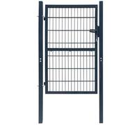 vidaXL Cancello per Recinzione 2D (Singolo) Grigio Antracite 106x230cm