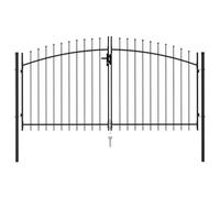 AX Cancello 3x2m Ingresso Pali Nero Sicurezza Proprietà Giardino Nuovo + 146028