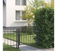 vidaXL Cancello per recinzione ASTEN 100 x 75 cm Metallo Bloccabile