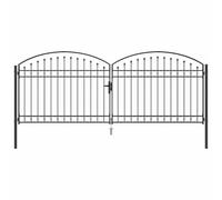 vidaXL Cancello per recinzione, barriera da giardino, divisore per il cortile, ingresso per il paesaggio, classico, tradizionale, privacy, sicurezza