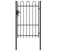 vidaXL Cancello per recinzione Grigio 100 x 150 cm