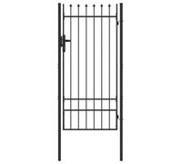vidaXL Cancello per recinzione Grigio 100 x 200 cm