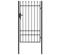 vidaXL Cancello per recinzione Grigio 100 x 175 cm