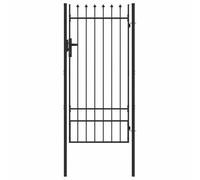 vidaXL Cancello per recinzione Grigio 100 x 200 cm