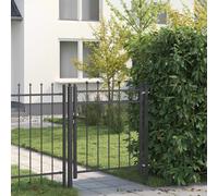 vidaXL Cancello per recinzione HORST 100 x 100 cm Metallo Nero
