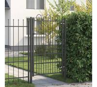 vidaXL Cancello per recinzione HORST 100 x 150 cm Acciaio Nero