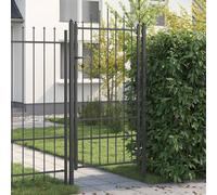 vidaXL Cancello per recinzione HORST 100 x 175 cm Metallo Nero